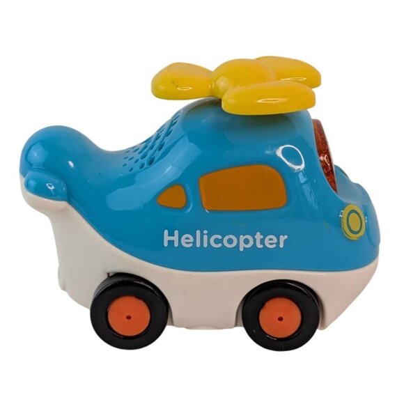 Vtech Go Go Smart Wheels Blue Helicopter Red Fire Truck Vehicle Lot Tested - Picture 5 of 14